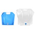 thumbnail image 1 of Camping 2 uds 5L + 10L bolsa de agua potable plegable para acampar al aire libre (azul + blanco) Tmvgtek Deportes Acuáticos, 1 of 9
