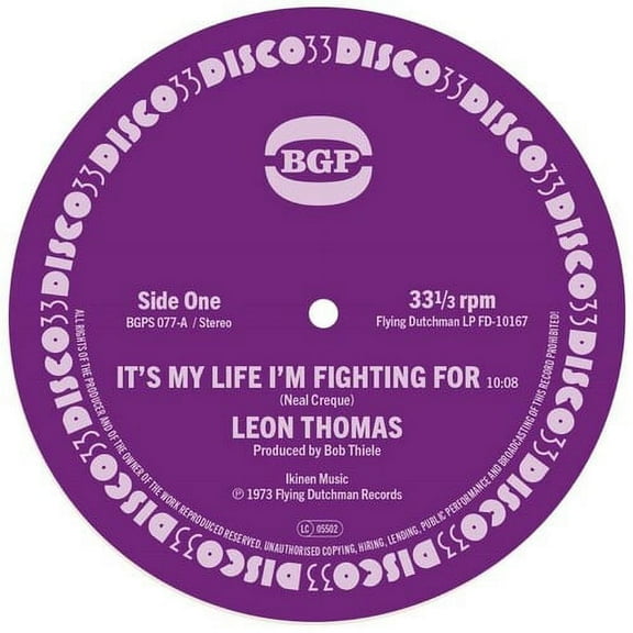 Leon Thomas - It's My Life I'm Fighting For / Shape Your Mind To Die - Music & Performance - Vinyl [7-Inch]