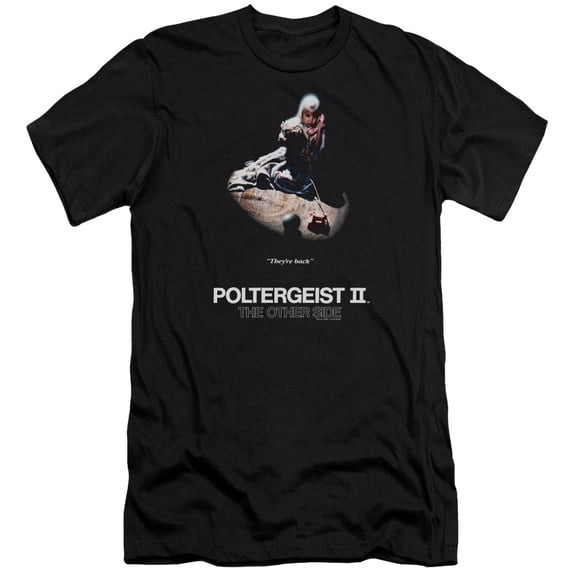 Poltergeist Ii Poster Premium Adult Slim Fit 30/1 T-Shirt Black