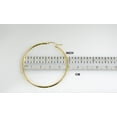 thumbnail image 5 of 14K Yellow Gold 48mmx2mm Lightweight Classic Round Hoop Earrings, 5 of 6