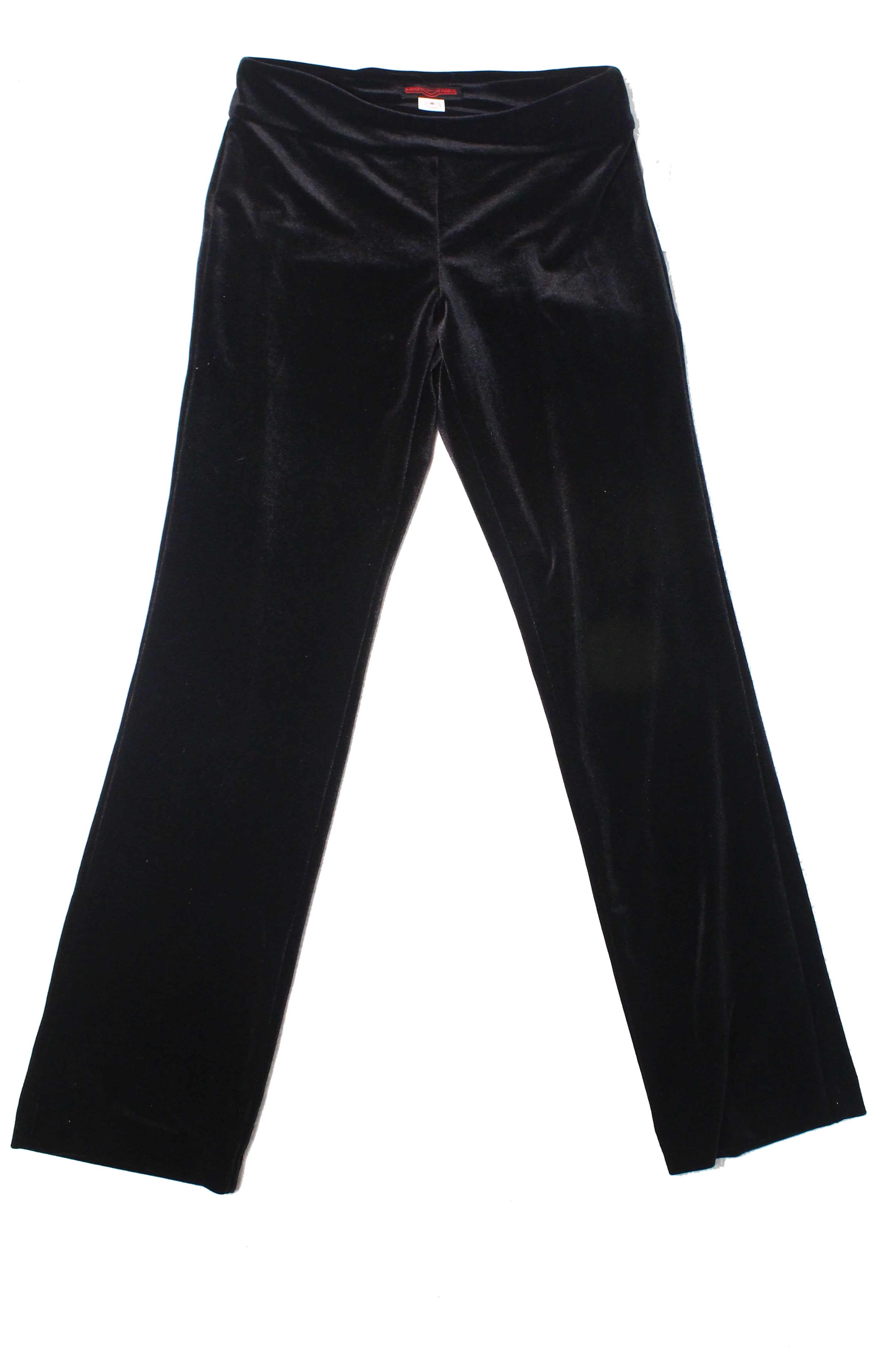 Krazy Larry Womens Pants PullOn Velvet Straight Leg Stretch 8