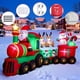 thumbnail image 5 of Tren Inflable de Navidad Thuodo de 11 pies con Santa, Reno y Muñeco de Nieve, 5 of 6