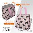 thumbnail image 3 of Scottish Terrier Insulated Lunch Bag for Women & Adults,Large Portable Soft Cooler Lunch Bag,Thermal Food Storage Tote with Pearl Cotton,8.66L,8.75x5.75x9.5 Inch, 3 of 6