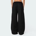 thumbnail image 4 of Endives Womens Fleece Lined Sweatpants Wide Leg Baggy Thermal Pants Elastic Waist Oversized Pants Winter Warm, 4 of 5
