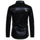 thumbnail image 3 of Blusa y camisa de manga larga con cuello vuelto para hombre, blusa informal de manga larga con botones y cuello vuelto, blusa para hombre, 3 of 8