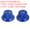 Blue, variant on Speed Control Knobs 6mm ID 2 Volume 2 Tone Top Hat Guitar Bell Knobs Plastic Green with Black Characters 2Set