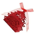 thumbnail image 7 of S SERENABLE Pack Of 20pcs Christmas Tree Gift Candy Boxes Wedding Party Favor Decor Red, 7 of 7