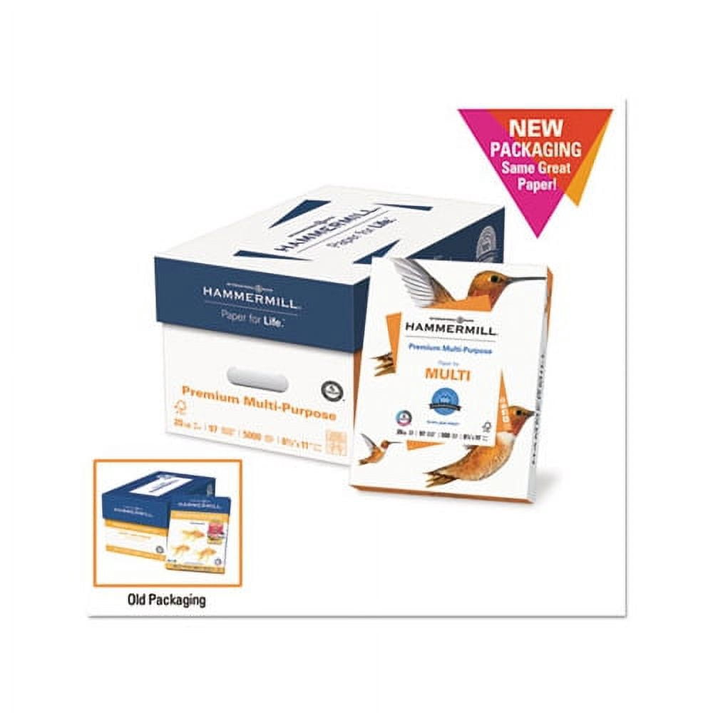 Premium Multipurpose Print Paper 97 Bright, 20lb, 8.5 x 11, White, 500 Sheets/Ream, 10 Reams/Carton