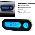 thumbnail image 2 of Car Electronic Clock Luminous Thermometer LED Digital Display Dashboard Clock *, 2 of 9