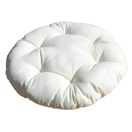 33 Round Light Khaki Soft Replacement Cushion Pillow Pad Seat Cover For Egg Hanging Wicker Swing Chair