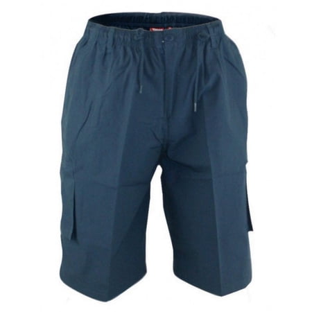 D555 Duke Pantaloncini Cargo Uomo Con Tasche Elasticizzate - Colore Cachi, Taglie Forti Dalla 2XL All'8XL (KS20462)