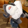 thumbnail image 2 of Creativo y divertido tiburón musculoso muñeco masculino lindo novio tiburón peluche juguete fitness tiburón muñeca regalo, 2 of 6
