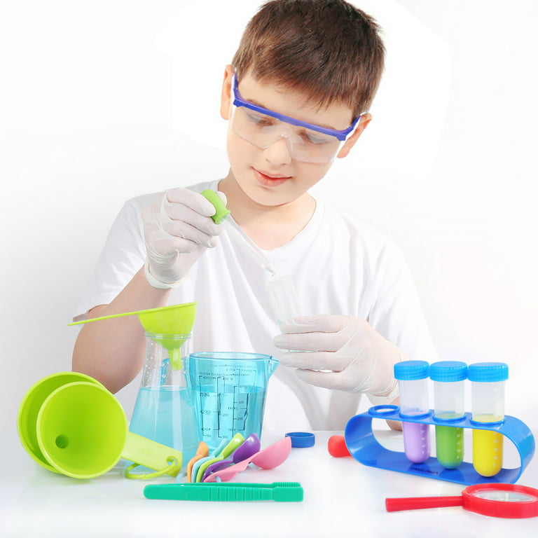 UNGLINGA Kids Science Experiment Kit with Lab Coat Scientist Costume Dress  Up and Role Play Toys Gift for Boys Girls Kids Christmas Birthday Party