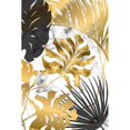 thumbnail image 2 of 3pcs Premium Poster Wall Pictures, Forest Golden Monstera Leaves Poster Set, sin marco, Wall Art Pictures for Living Room (21x30cm). Afortunado Sencillez, 2 of 5