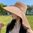 thumbnail image 2 of Sun Hats UPF 50+ Fishing Hat Uv Protection Hat Sun Hats with UV Protection for Hiking Women's Summer Large Hat Visor Visor Neck Outdoor Mountaineering Fisherman Sun Hat, 2 of 4