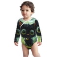 thumbnail image 2 of Sigee Cute Big-Eyed Black Cat for Baby Unisex Baby Cotton Long-Sleeve Bodysuits Soft Cotton, Breathable-3 Months, 2 of 6