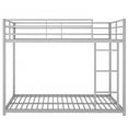 thumbnail image 5 of Double-Decked Decorate Beds with High-Quality Steel, Full Size Metal Bunk Beds with Built-in Ladder and Safety Full-Length Guard Rails, Space-Saving Bunk Beds Frame for Bedroom, Guest Room, 5 of 7