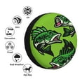 thumbnail image 4 of KLL cartoon largemouth bass fish Pattern 14-17 inch Spare Tire Cover Universal Wheel Protector for Truck SUV Trailer Camping Rv Tire Covers-15 inch, 4 of 6