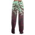 thumbnail image 6 of Fabrcox Women's Pajama Bottoms Flannel Halloween Pumpkin Print Women's Sleep Pants Fall Winter Warm Fluffy Thicken Soft Lounge Pants Women Red XS, 6 of 6