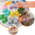 thumbnail image 4 of Mini Shark Slipper Silicone Pet Hamster Hedgehog Shoes Slipper Fun Shark O9g3, 4 of 7