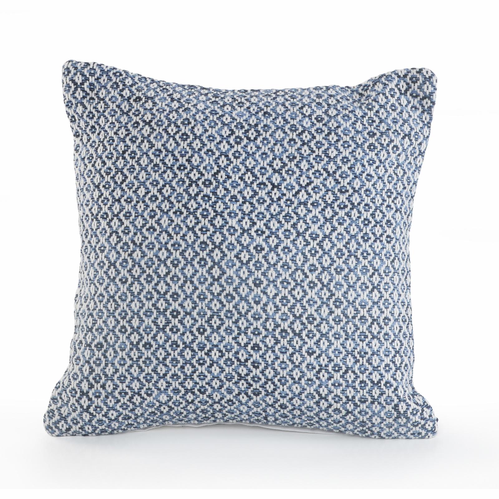 Harlow Hill Hampton 18" x 18" Gray/White Geometric Cotton Adult Decorative Throw Pillow