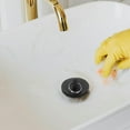 thumbnail image 2 of Shisuyan Sink Stopper Black Rubber Kitchen Accessories Bathroom Fixtures 1Set, 2 of 9