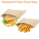 thumbnail image 4 of Uxcell 100Pcs Bolsas de Papel Kraft para Sándwich, 6.5 x 5.9 Pulgadas, Bolsa de Galletas a Prueba de Grasa, Marrón, 4 of 6