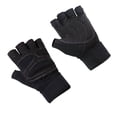 thumbnail image 1 of Soidarity 1 par de guantes de fitness, medio dedo, levantamiento de pesas, ejercicio, ciclismo, equitación, gimnasio, mitones, suministros de Ropa Deportiva, Zapatos Negro XL, 1 of 6