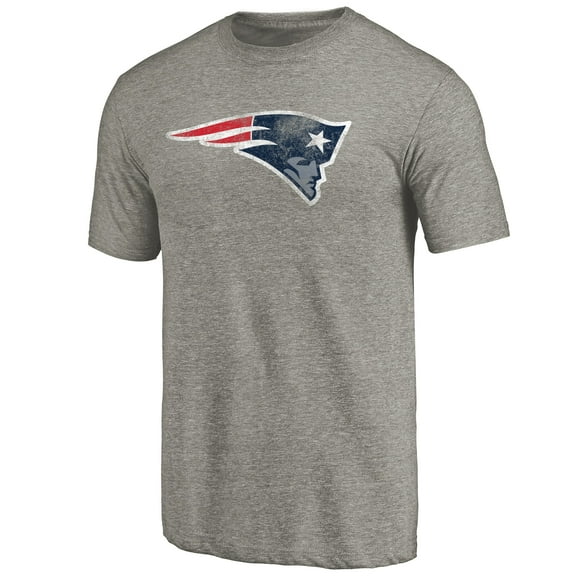 Men's Ash New England Patriots Distressed Team T-Shirt