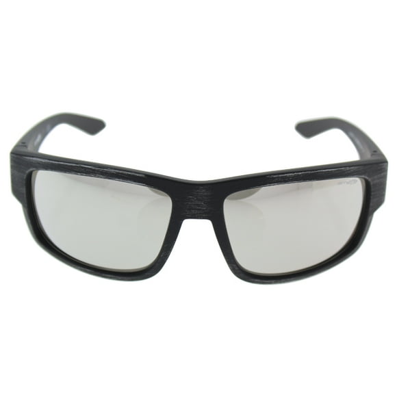 Arnette Men's AN4221 Grifter Rectangular Sunglasses, Matte Silver Black /Silver Mirror, 62 mm