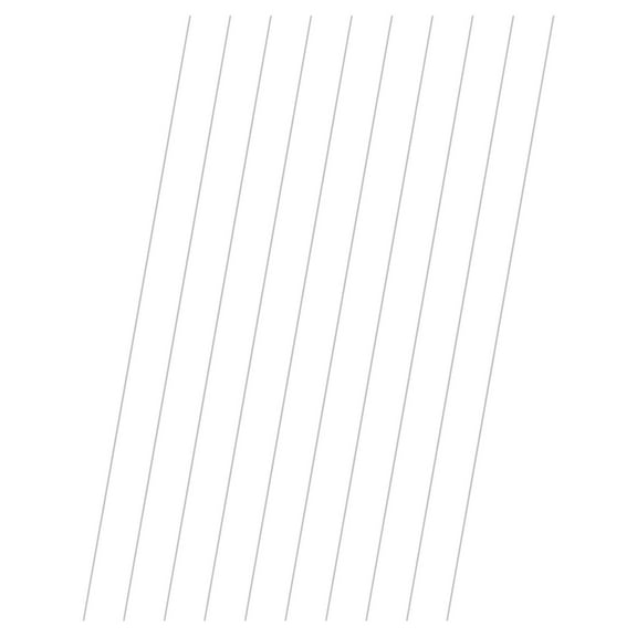 Uxcell 10-Pack 304 Stainless Steel Solid Round Rod, 0.5x300mm Metal Solid Shaft Rods for DIY Craft[0.02x11.81IN]