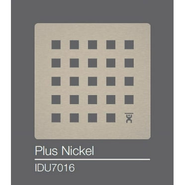 Evo Lite 4-1/2" Nickel Square Drain