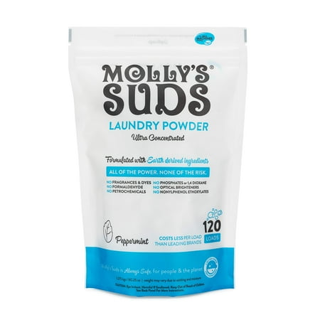 Molly's Suds Original Laundry Detergent Powder 120 load, Natural Laundry Soap for Sensitive Skin