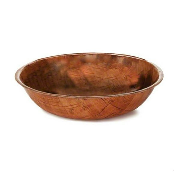 Tablecraft Bol Rond en Acajou Tissé 6 Pouces [Ensemble de 12]