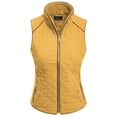 thumbnail image 1 of MixMatchy Women's Lightweight Stand Collar Zip Up Quilted Padding Pocket Vest, 1 of 4