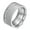 Silver, variant on 10mm Band Women's AAA CZ Stainless Steel Silver/Gold Sand Face Ring Size 6 7 8 9