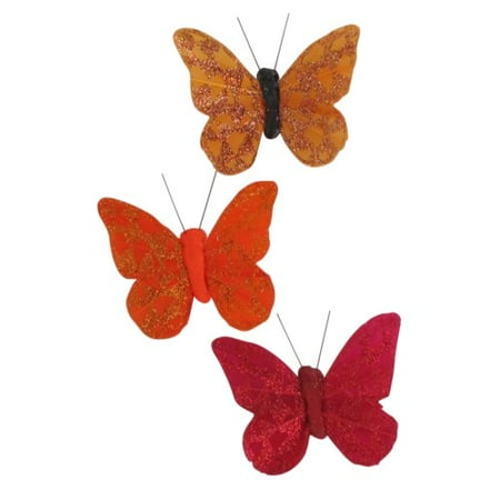 - Evideco Feather Butterfly Curtain Tieback with Magnet Arlequin (Set of 3)