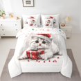 thumbnail image 2 of Homewish Kawaii Pet Cat 7-Piece Twin Bedding Sets,Red Berry Xmas Gifts Bedding Comforter Set,Merry Christmas Sheet Sets For Girls Kids,Microfiber Bedroom Decor Reversible, 2 of 8