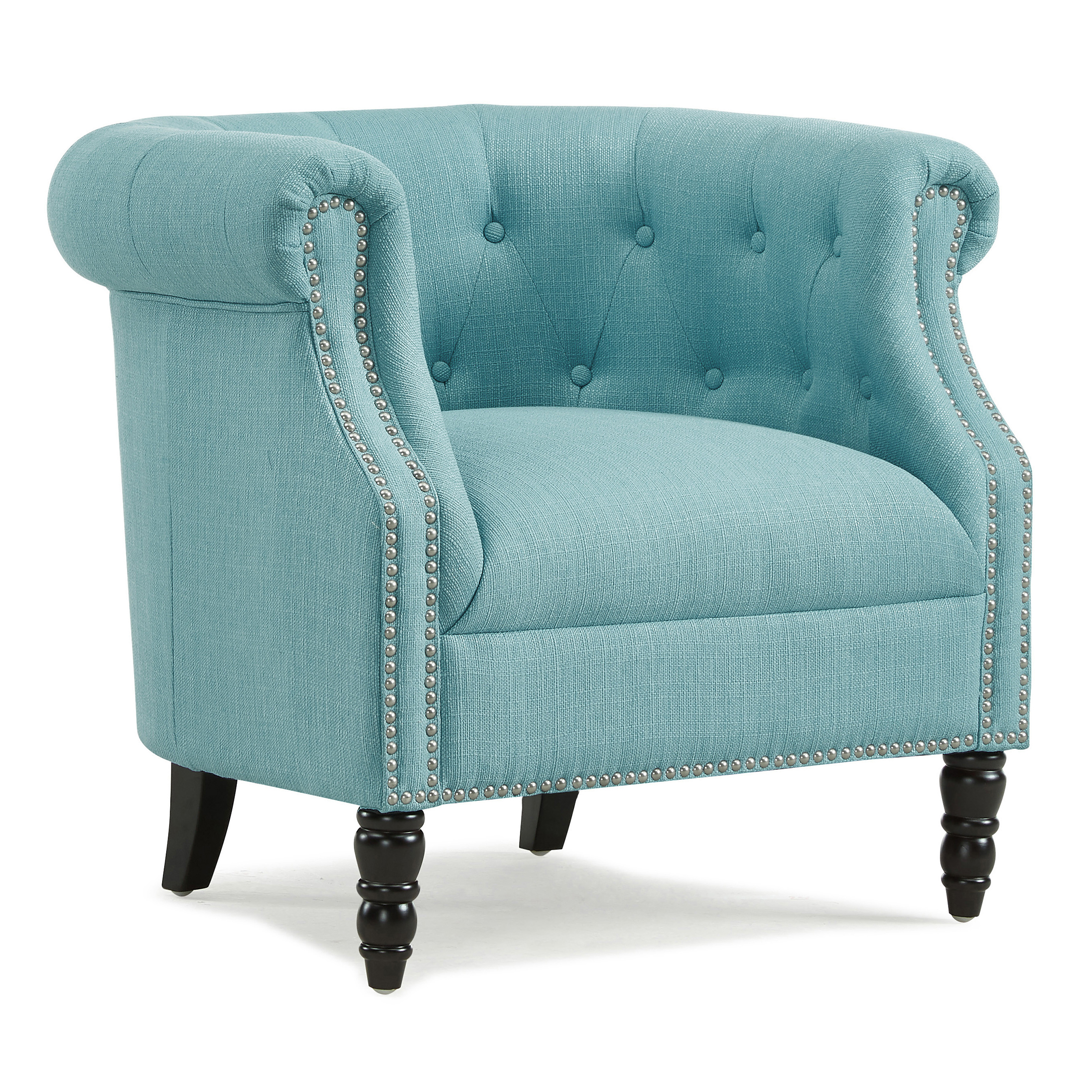 Conroy Chair in Sky Blue Linen