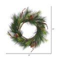 thumbnail image 2 of Vickerman 24" Bavarian Pine Artificial Christmas Wreath Unlit, 2 of 2