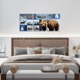 thumbnail image 4 of Hieng Kids Bear Canvas Wall Art for Living Room Bedroom Wild Animal Hunting Picture Wall Decor Girls Cabin Wall Painting Posters and Prints Western Rustic Farmhouse Bathroom Wall Art Unframed, 4 of 6
