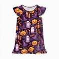 thumbnail image 5 of NOLDARES Girls Nightgowns Toddler Nightgown Halloween Cute Pajamas Dress Night Gowns for Kids Girl Clothes Girls' Sleepwear(N212-Purple), 5 of 7