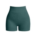 thumbnail image 4 of hlysgo Workout Gym Shorts for Women High Waisted Seamless Butt Lifting Short Tummy Control Scrunch Butt Sports Shorts Green,S, 4 of 4