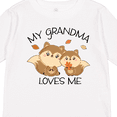 thumbnail image 4 of Inktastic My Grandma Loves Me with Cute Squirrels in Autumn Boys or Girls Long Sleeve Toddler T-Shirt, 4 of 5
