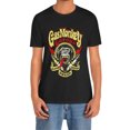 thumbnail image 1 of Camiseta de manga corta casual para hombre, verano, con diseño de pato de levantamiento de pesas motivacional NO PAIN NO GAIN y estampado gráfico negro, cuello redondo, 1 of 6