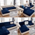 thumbnail image 3 of CJC L-Shaped Sectional Sofa Cover, Wear-Resistant Couch Cushion Slipcovers, Stretch Cushion Case Replacement, Universal Furniture Protector, 9 Colors, 3 of 9