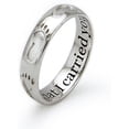 thumbnail image 2 of Tioneer Sterling Silver Footprint in The Sand Inspirational CZ Promise Ring, 2 of 5