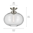 thumbnail image 4 of Kichler Lighting - Avery - 1 Light Semi-Flush Mount-13.5 Inches Tall and 14.5, 4 of 4