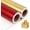 Matte (Red & Gold), variant on Matte Metal Black Wrapping Paper, Solid Color Paper,Gift Wrapping Paper,Perfect for Wedding,Valentine's Day,Birthday, Christmas,Baby Shower,DIY Bouquet (17 Inches X 32.8 Feet)