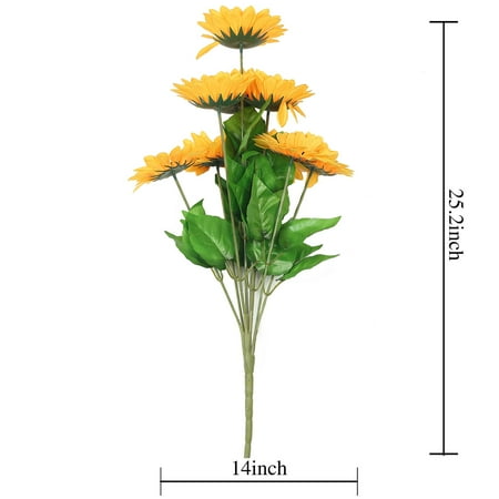 Yellow Sunflower Flowers (BalsaCircle 45 Yellow 22